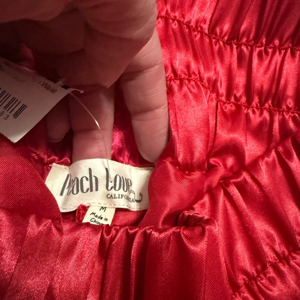 Peach Love California Red Sequin Skort - Picture 4 of 6